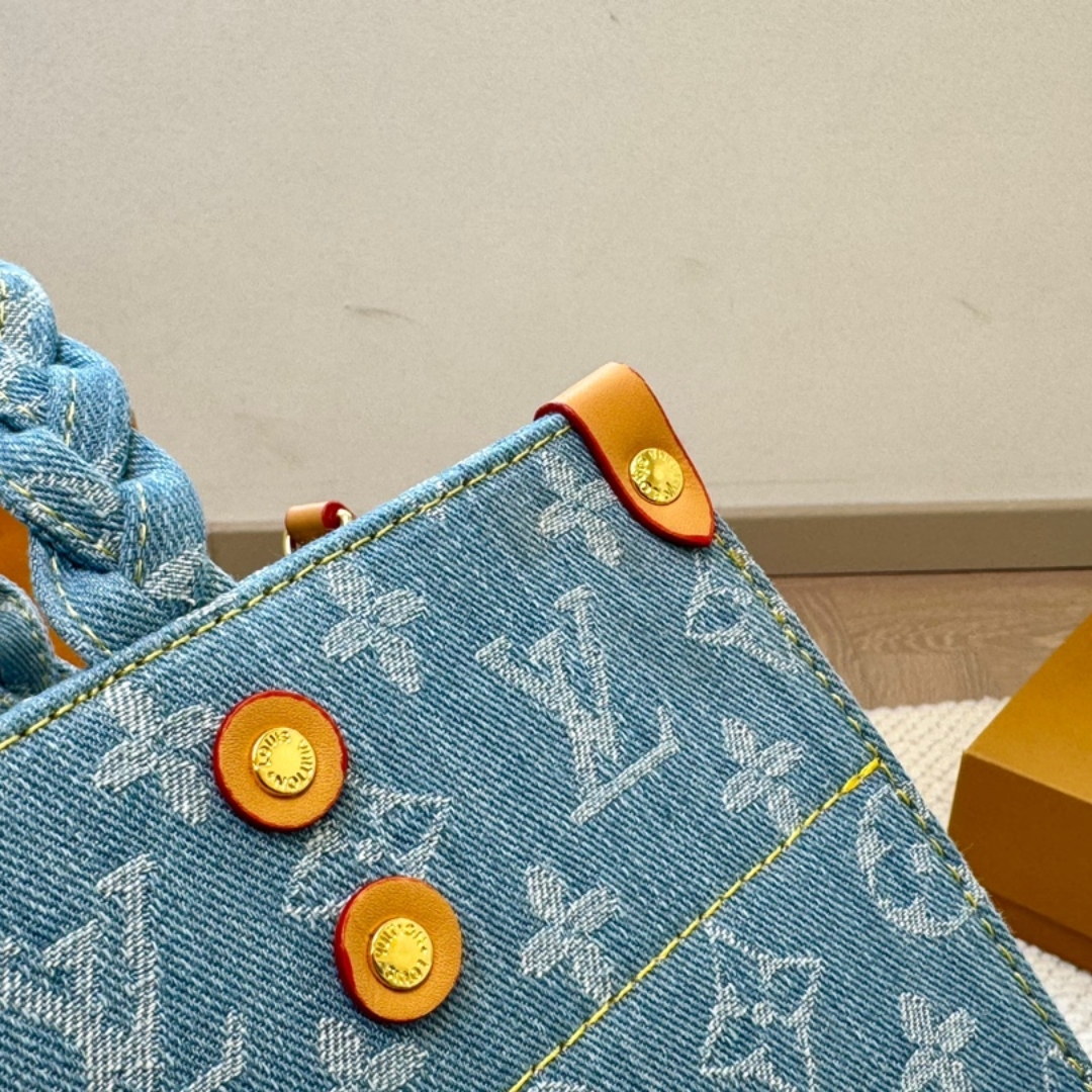 Louis Vuitton Let Go Pm Monogram Sky Blue Denim 30Cm M24897