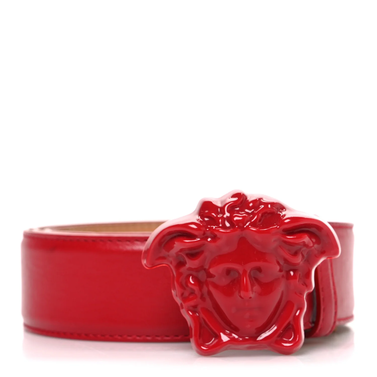 Calfskin Tonal 3cm La Medusa Belt 110 44 Red