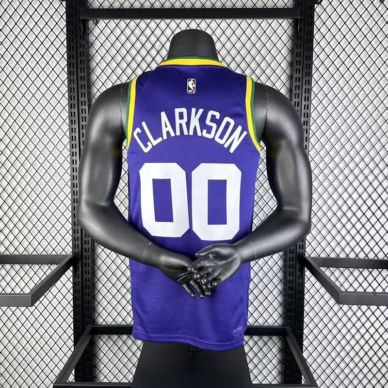 2024 NBA Utah Jazz 00 CLARKSON Basketball Jersey