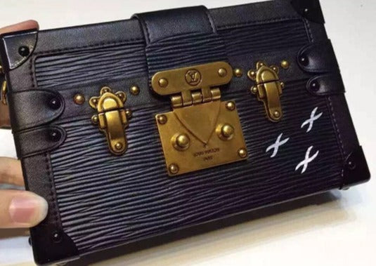 Louis Vuitton Petite Malle Black 20cm/7.9in