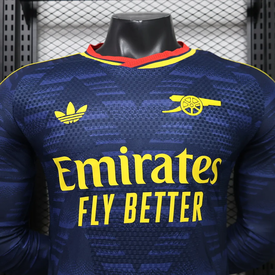2026/27 Premier League Arsenal Team Away Football Jersey Player Version Long Sleeves - JerseyFun
