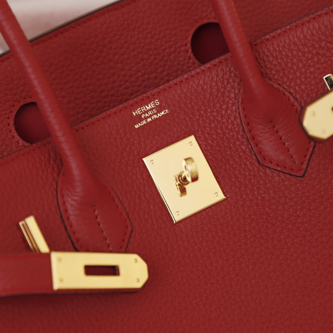 Hermes Birkin Bag 35 Crimson Togo Gold Hardware