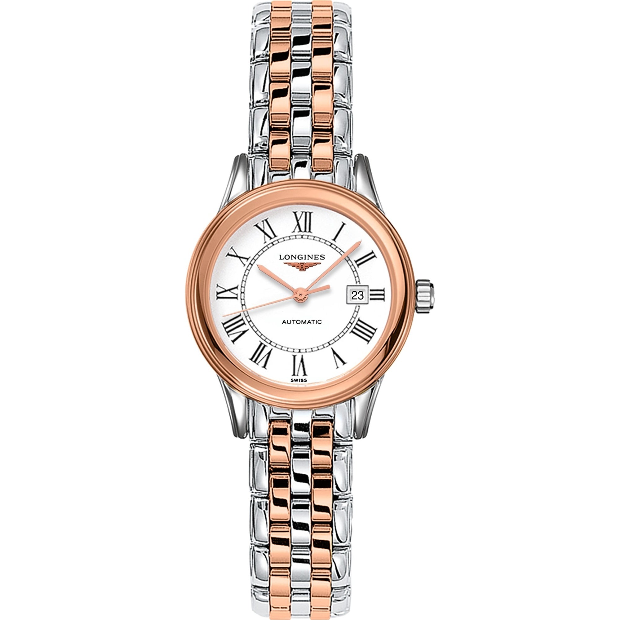 【Super Clone】Longines Women's L4.374.3.91.7 Flagship Two-Tone Stainless Steel Watch