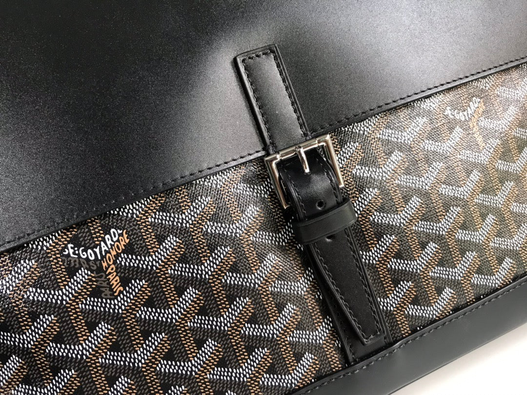 Goyard Citadin Bag 38Cm Black Canvas