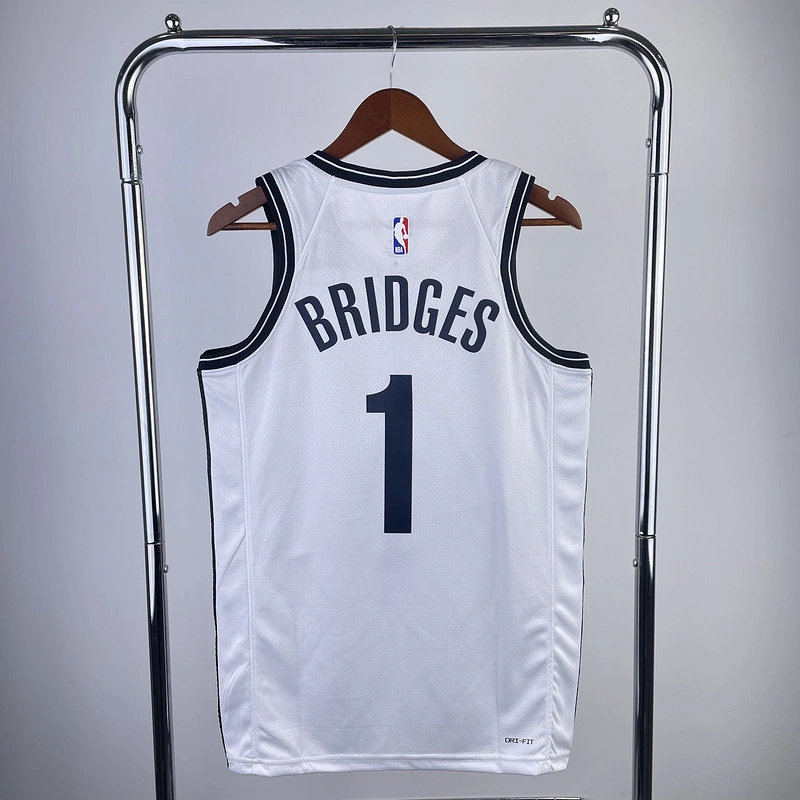 2023 NBA Brooklyn Nets (1 BRIDGES) Basketball Jersey