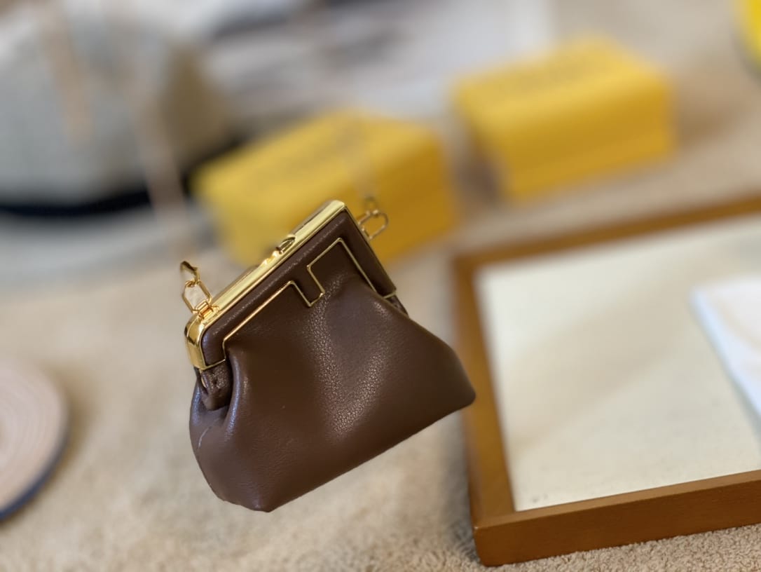 Fendi Nano Fendi First Charm Brown 9Cm 7As051Abvef12G2