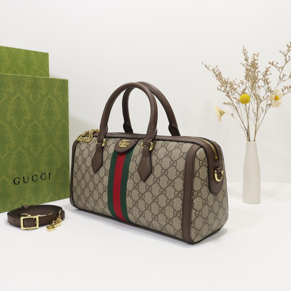 Gucci Ophidia GG Canvas Medium Top Handle Shoulder Bag 32cm/12.6in