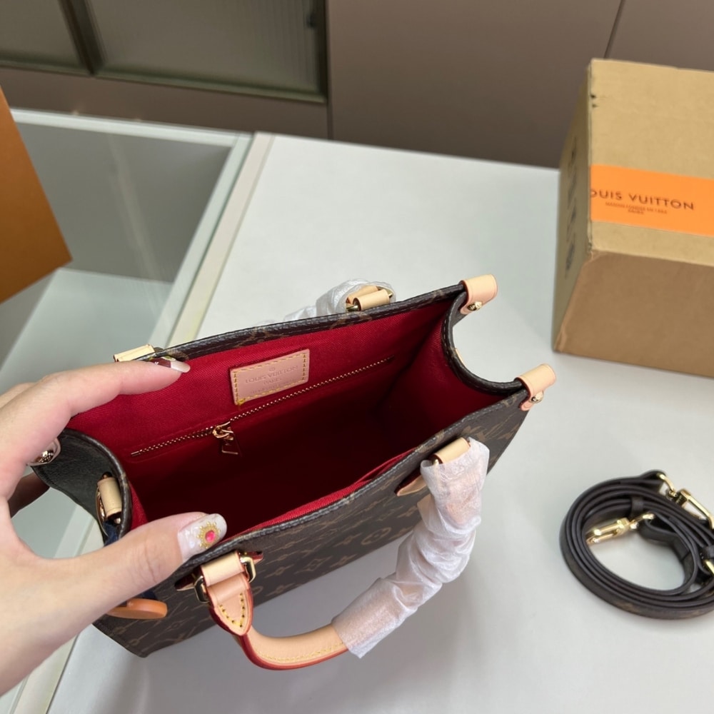 Louis Vuitton Sac Plat BB Monogram Brown 22Cm M46265