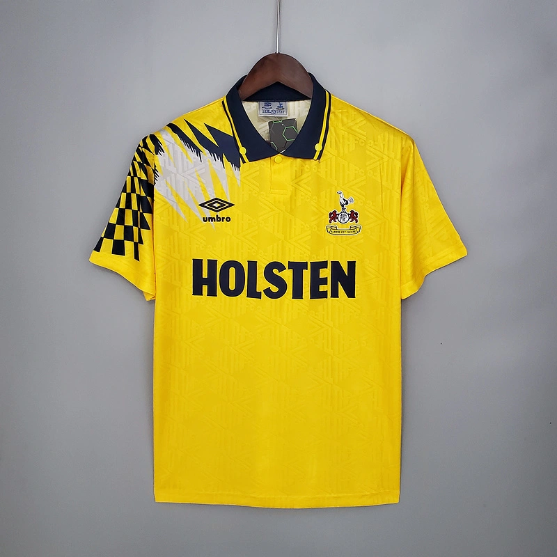 Retro Tottenham 1992-94 Away Yellow Football jersey retro