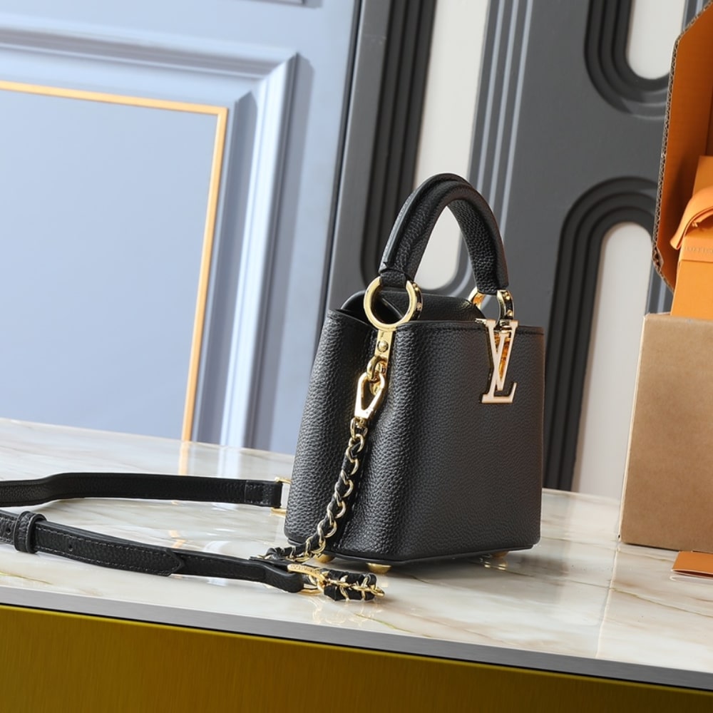 Louis Vuitton Capucines Mini Black 21Cm
