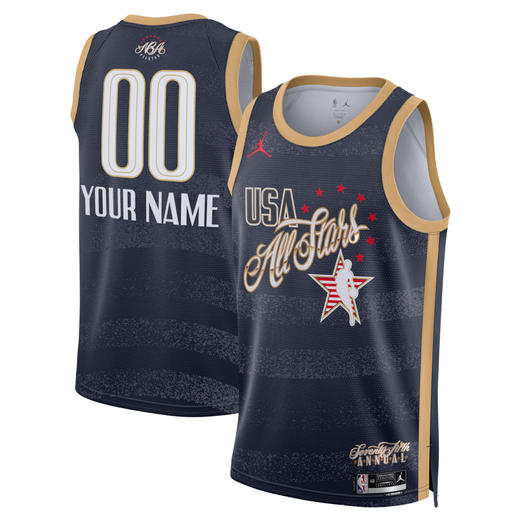 Unisex Jordan Brand Navy 2026 NBA All-Star Game Swingman Custom Jersey