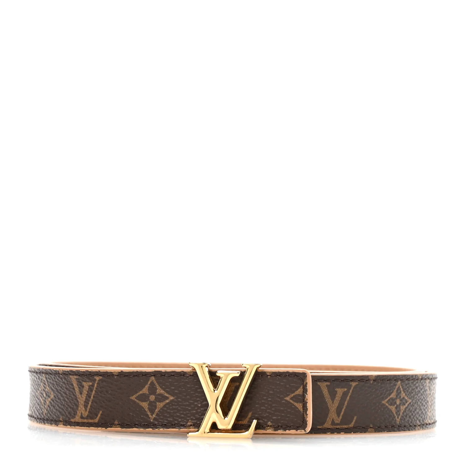 Calfskin Monogram 20mm LV Iconic Reversible Belt 75 30 Arizona Beige