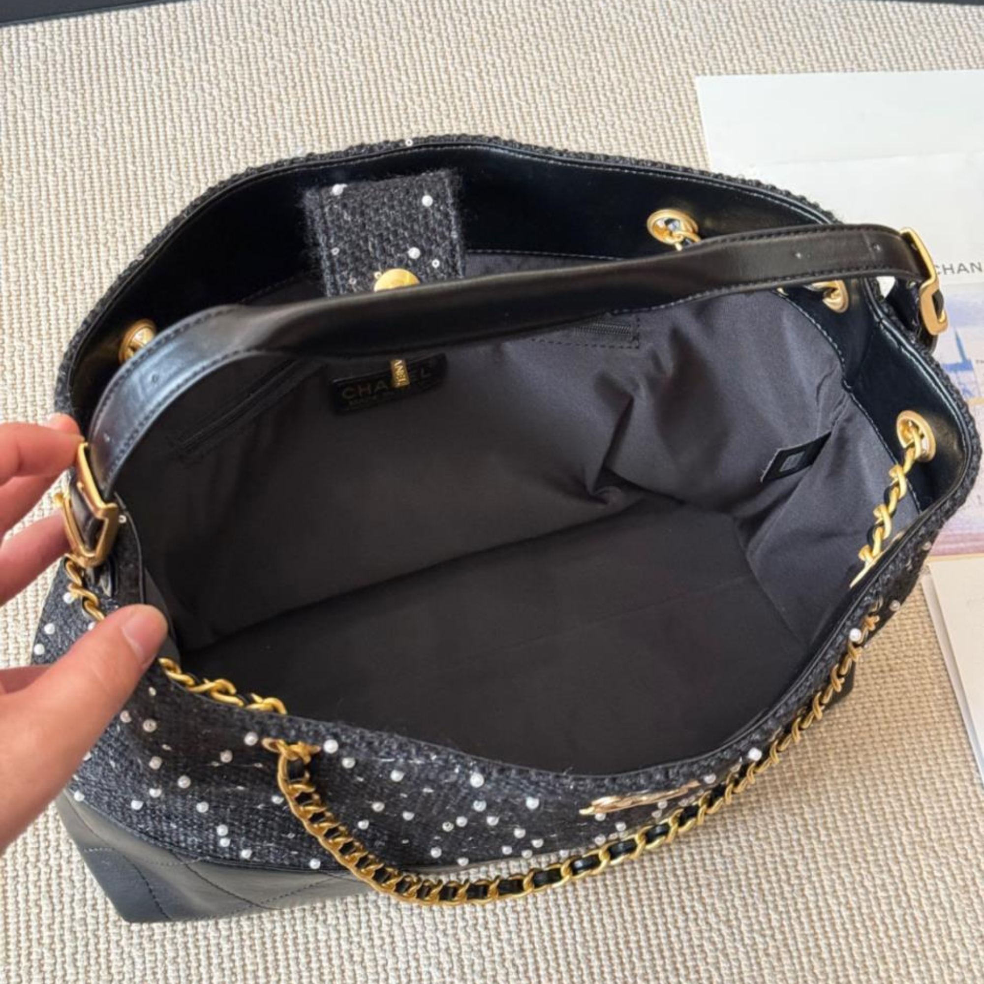 Chanel Bucket Style Hobo Bag 35cm/13.8in