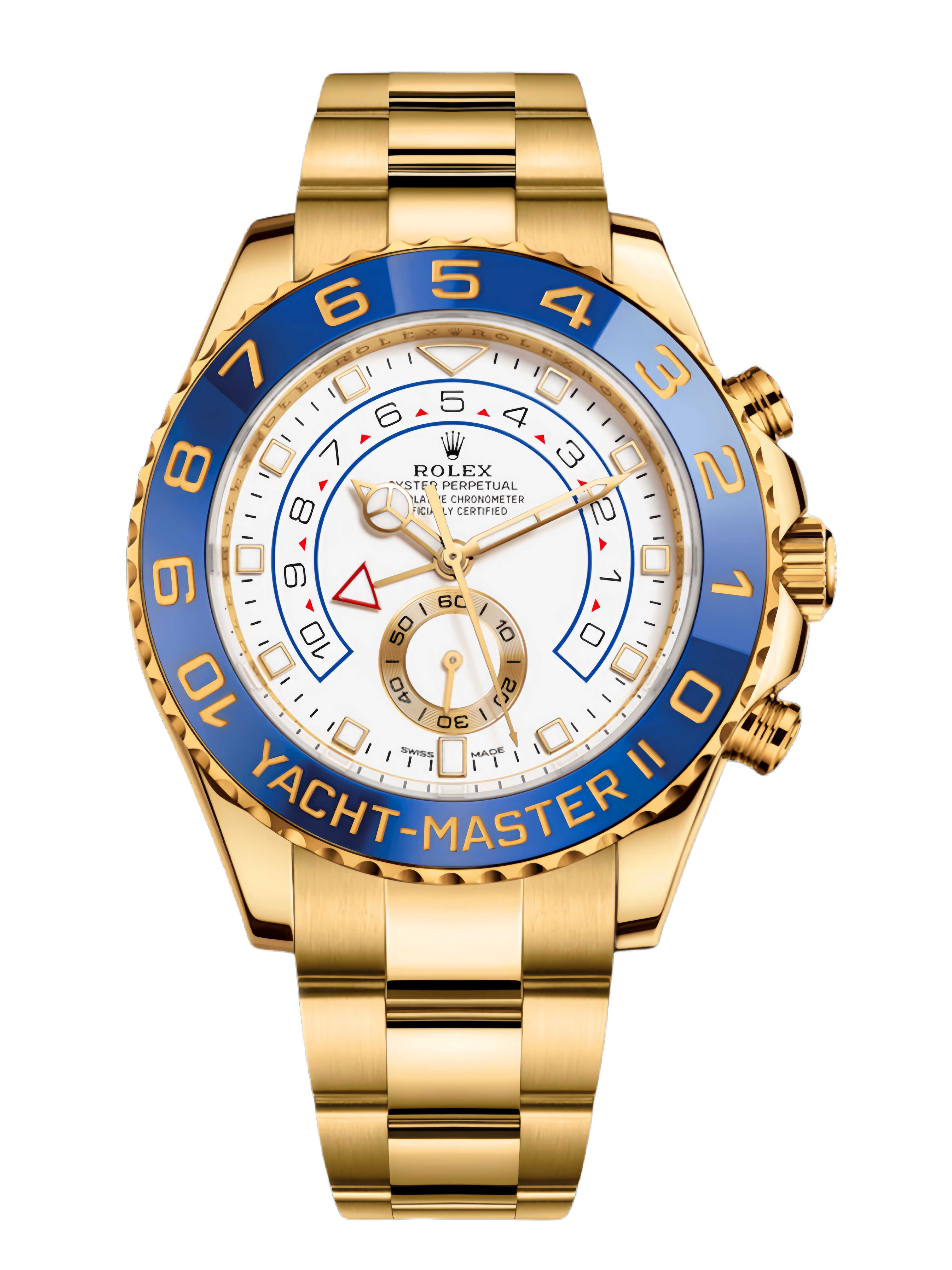 【Super Clone】Rolex Yacht-Master II 116688 White Dial 44mm Mens replica watch