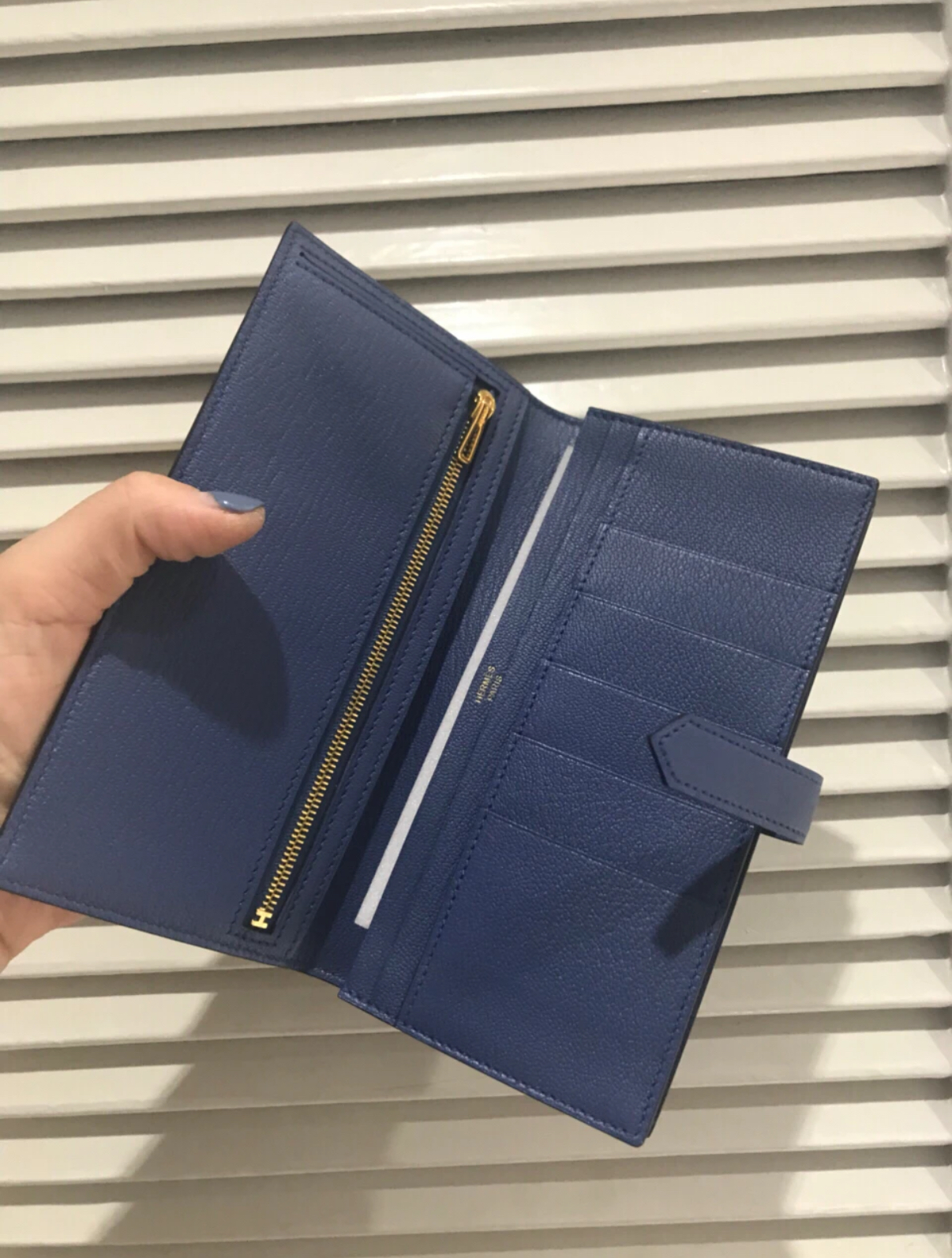 Bearn long wallet blue