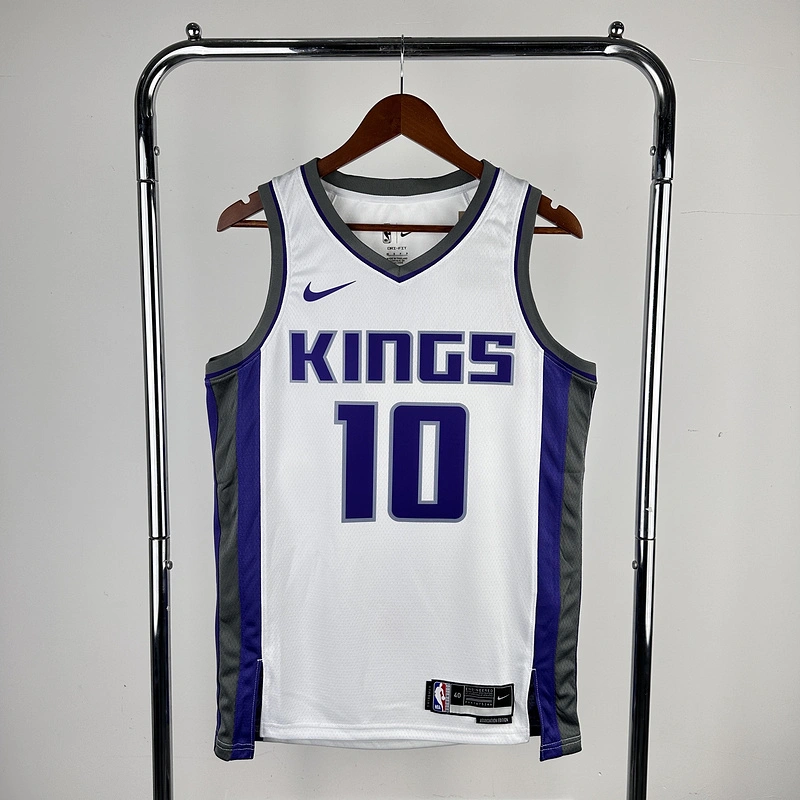 2023 NBA Sacramento Kings 10 Sabonis Basketball Jersey