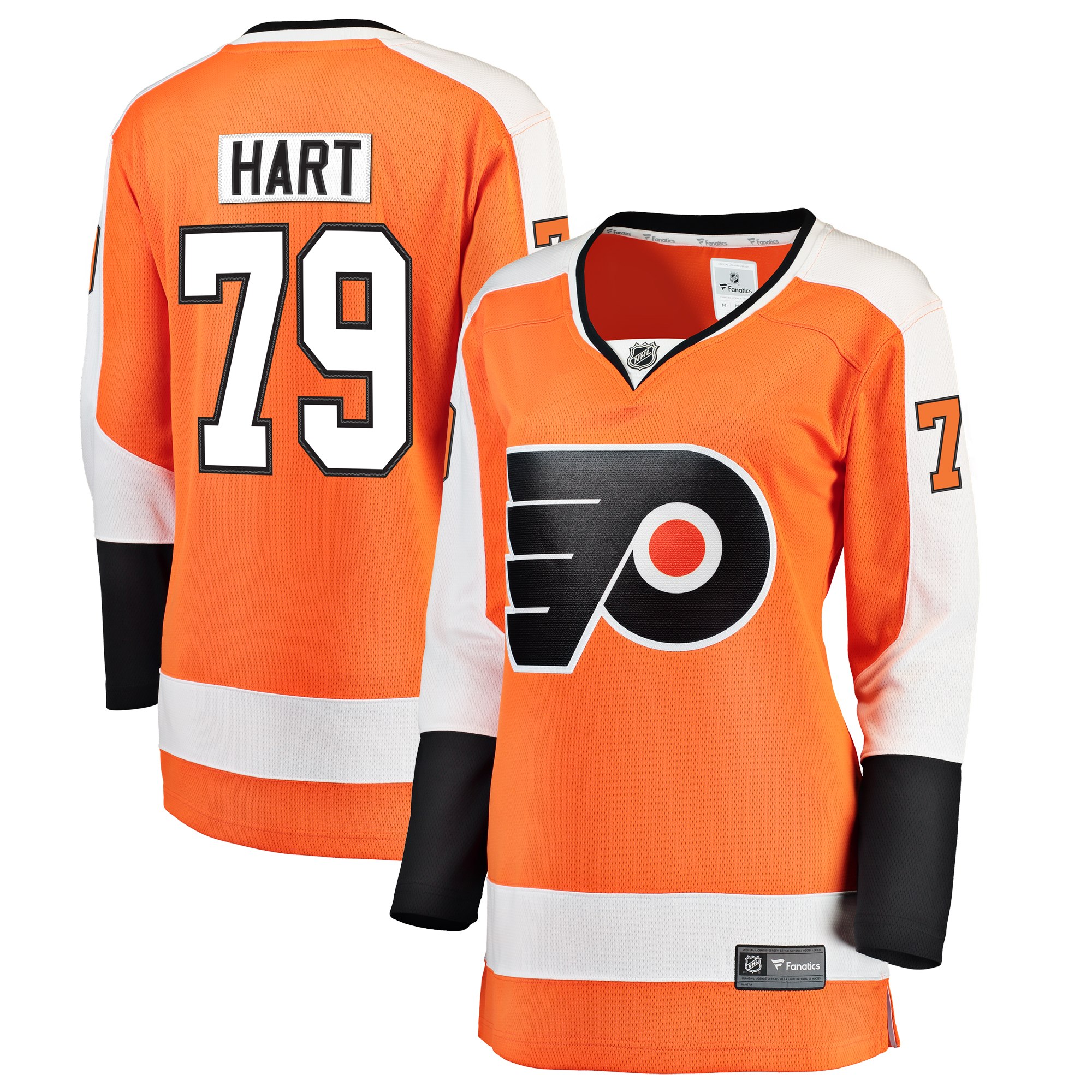 Carter Hart Philadelphia Flyers Fanatics Women’s Home Premier Breakaway Player Jersey – Orange