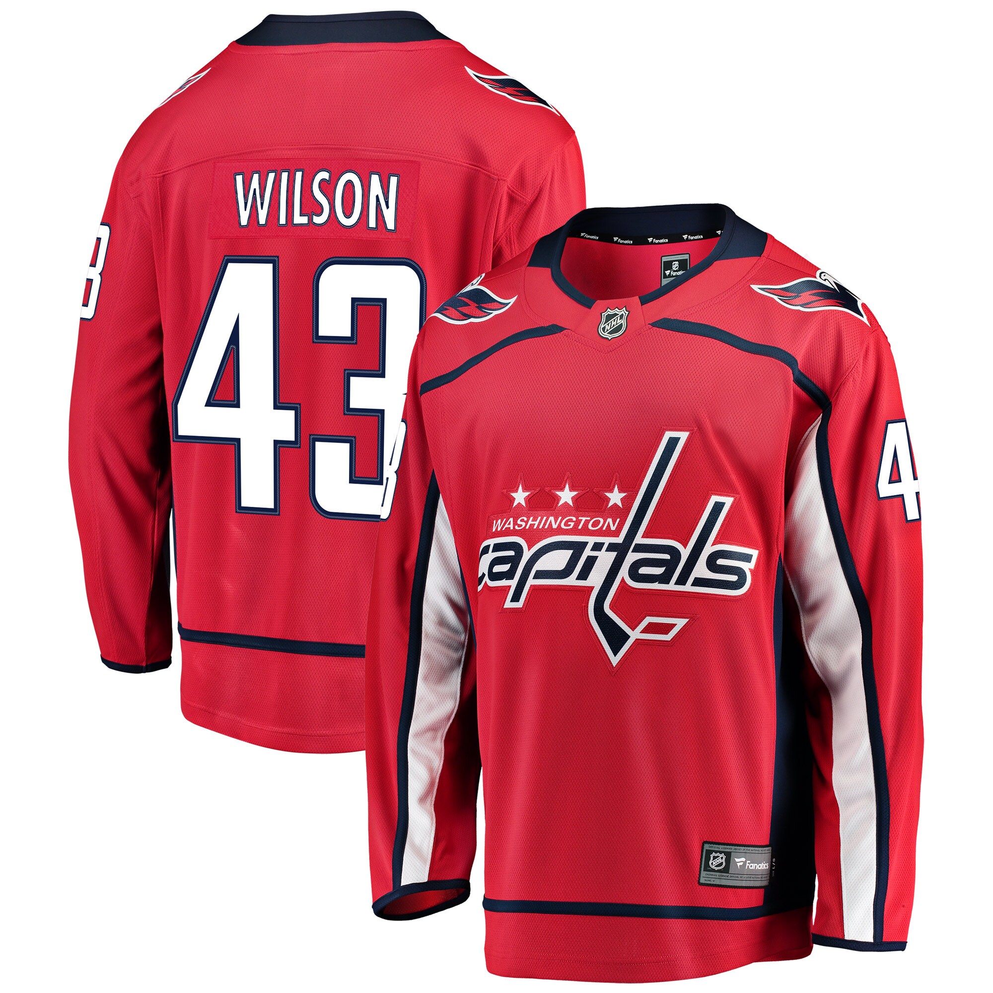 Tom Wilson Washington Capitals Fanatics Home Breakaway Player Jersey – Red