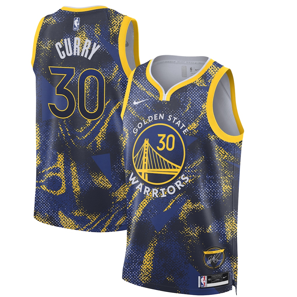 Unisex Golden State Warriors Stephen Curry Nike Royal 2025 Select Series Swingman Player Jersey