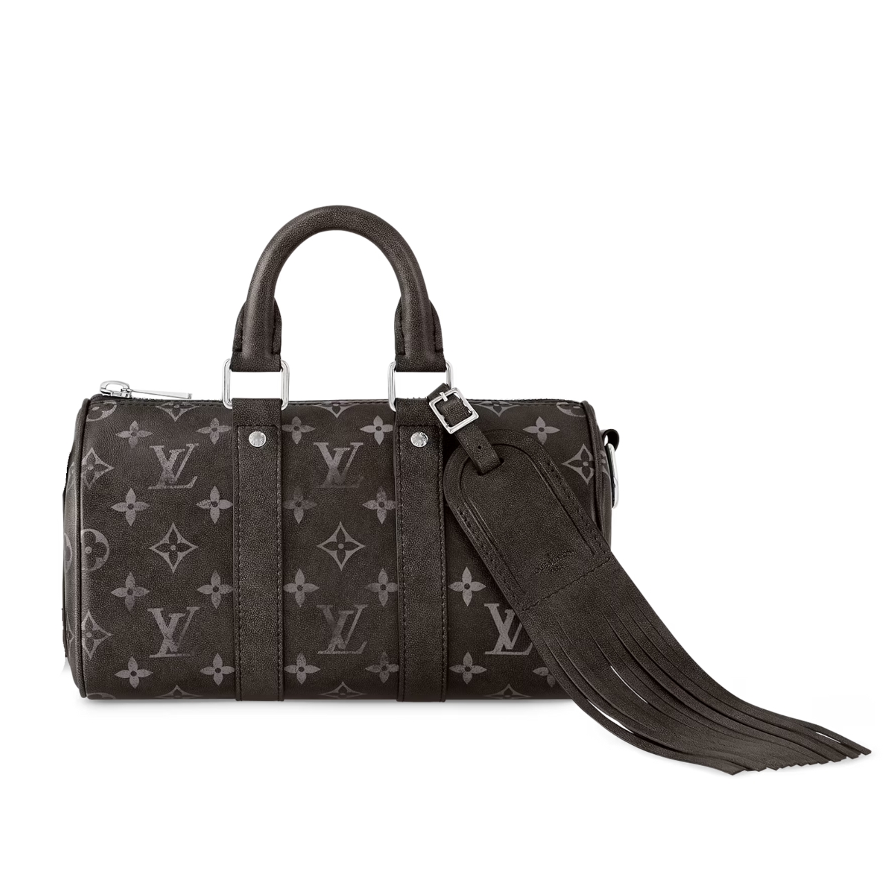 Louis Vuitton Keepall Bandouli Re 25 Bag Monogram Brushed Cowhide Black 25Cm M11595