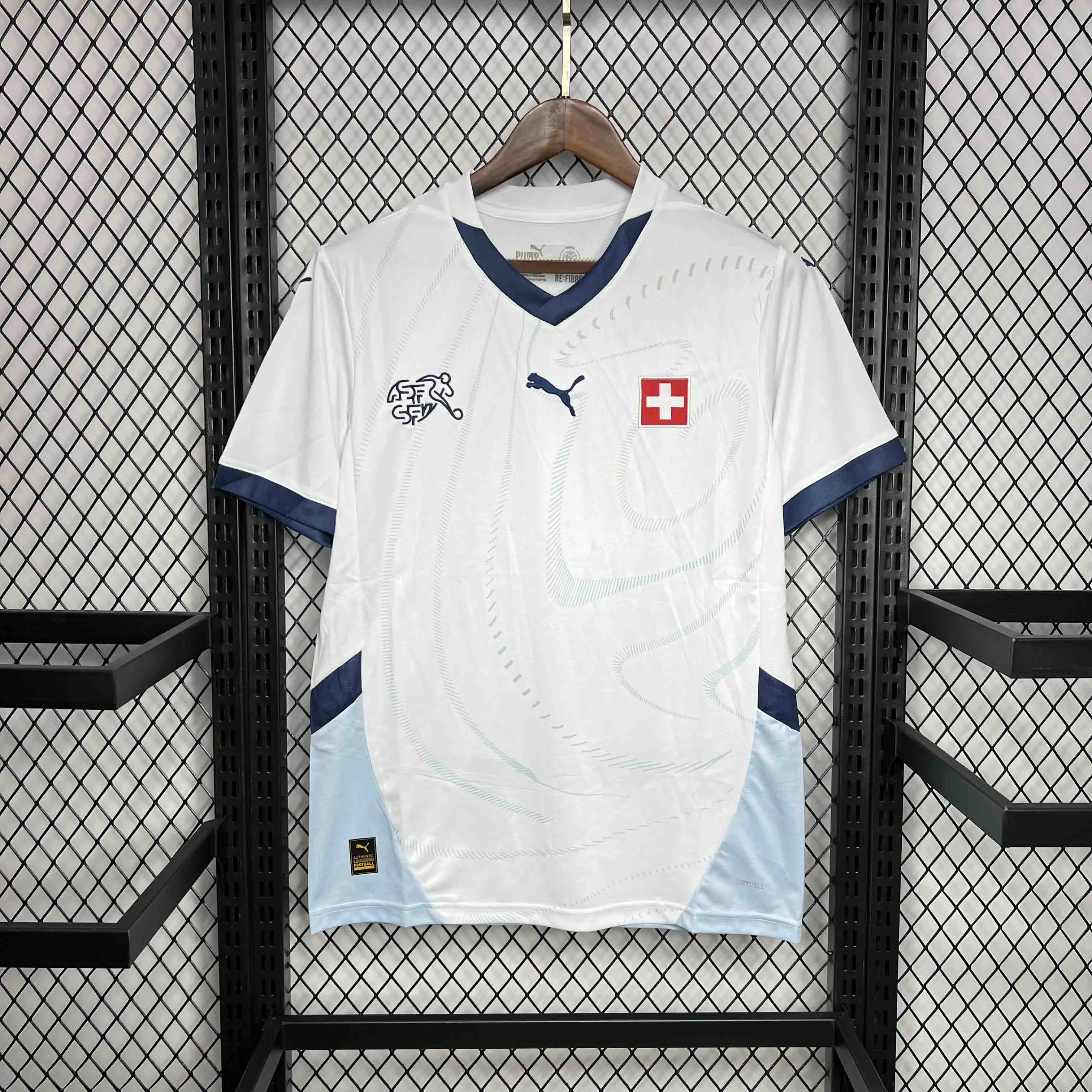 2024 Switzerland Team Away Football Jersey - JerseyFun