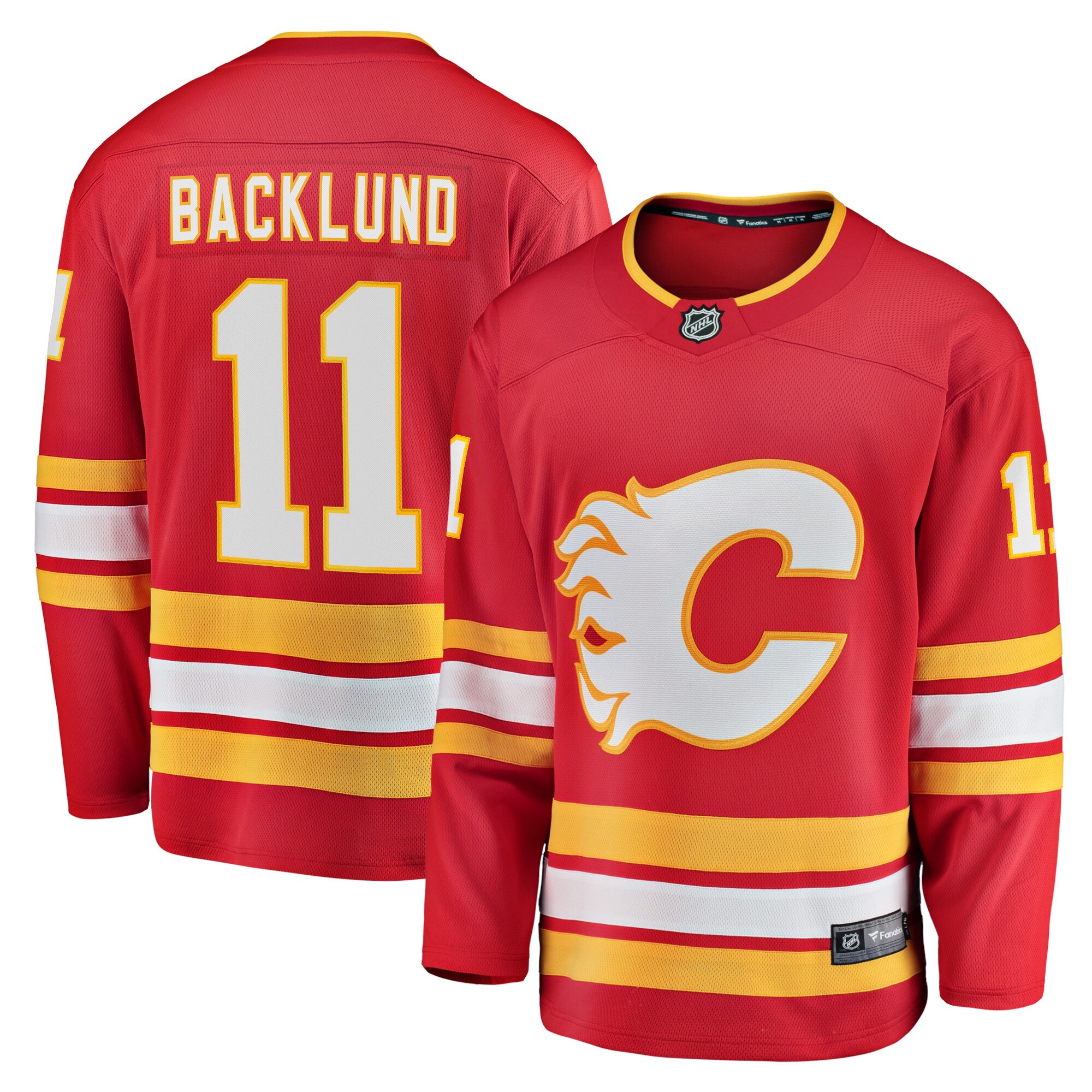 Mikael Backlund Calgary Flames Fanatics Home Breakaway Player Jersey – Red
