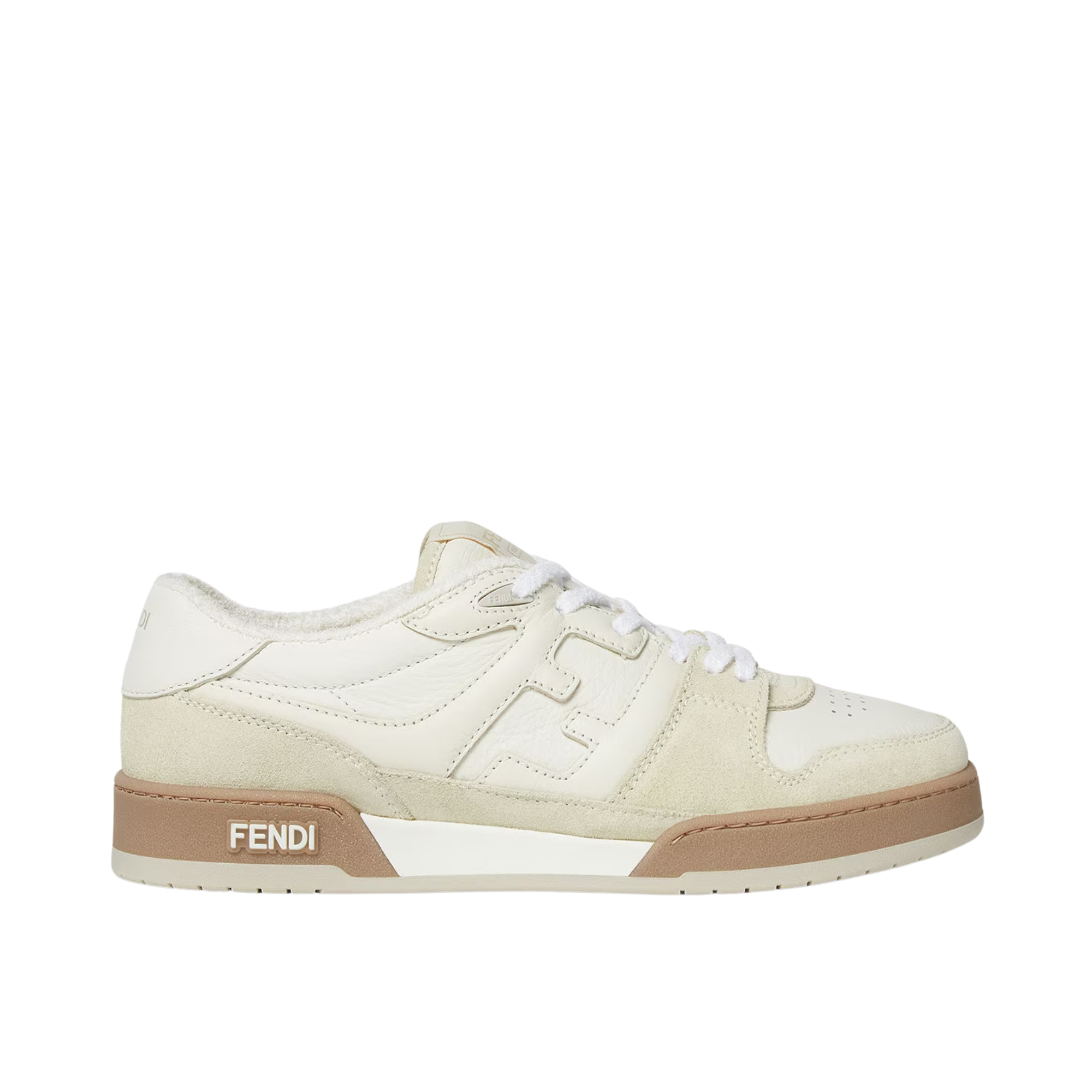Fendi Match Suede Low Tops White 8E8252Ahh2F1Fhs