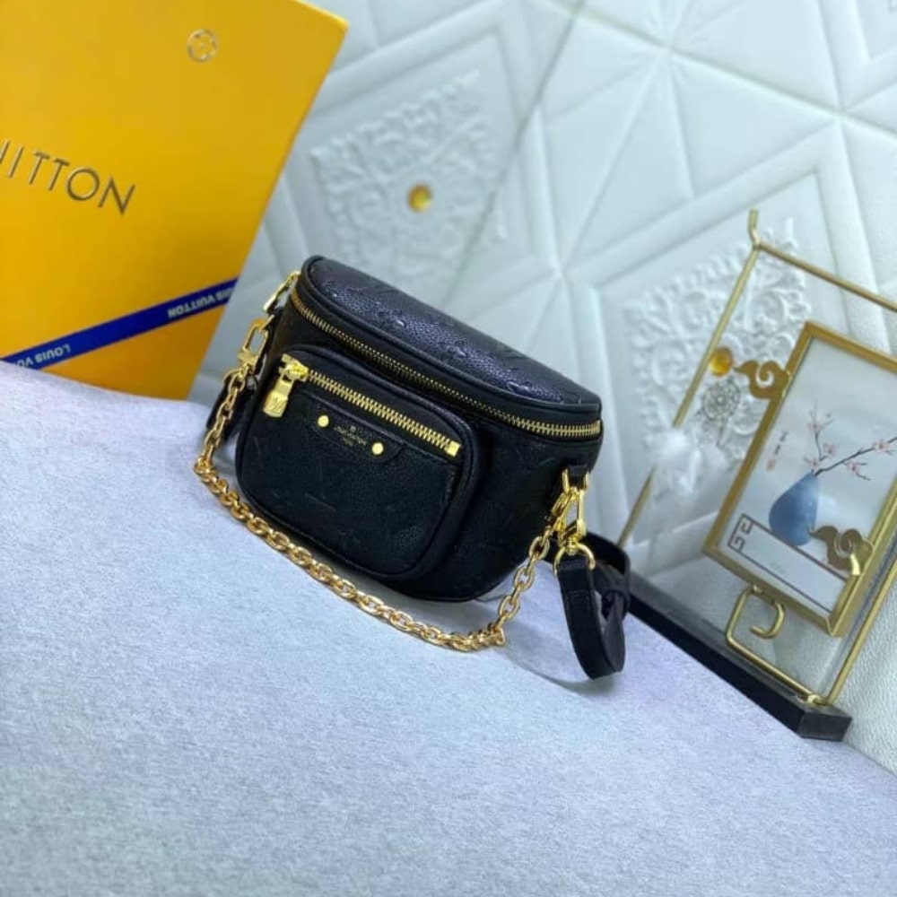 Louis Vuitton Mini Bumbag Black Monogram Empreinte 17Cm M46917