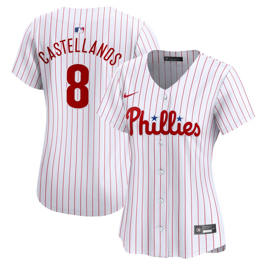 Nick Castellanos Philadelphia Phillies Women's Home Limited Player Jersey White
