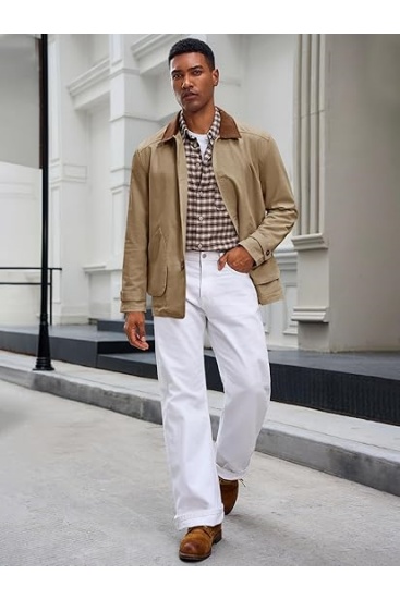 Mens Lightweight Jackets Button Down