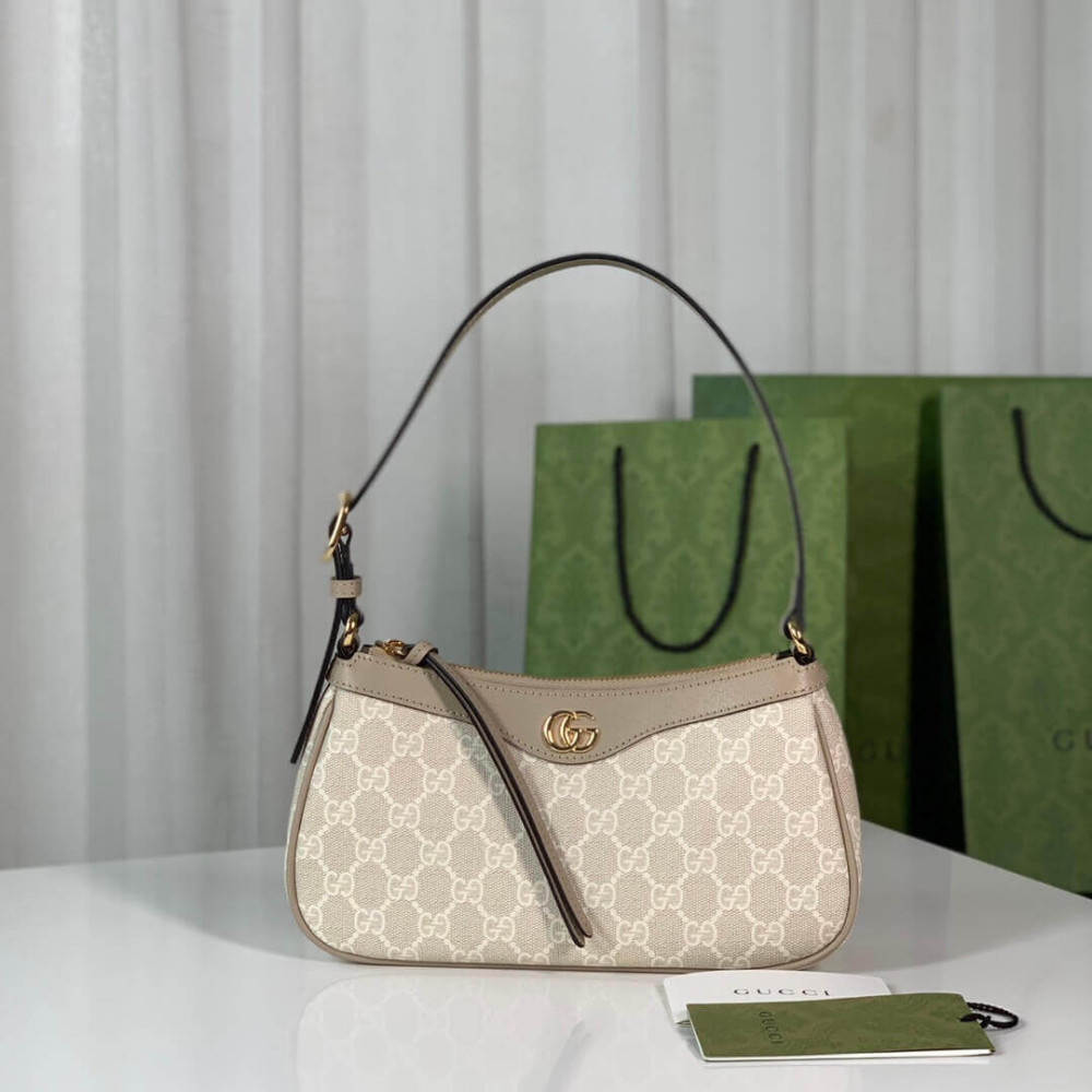 Gucci Ophidia GG Small Handbag Beige/Ebony 25cm/9.8in