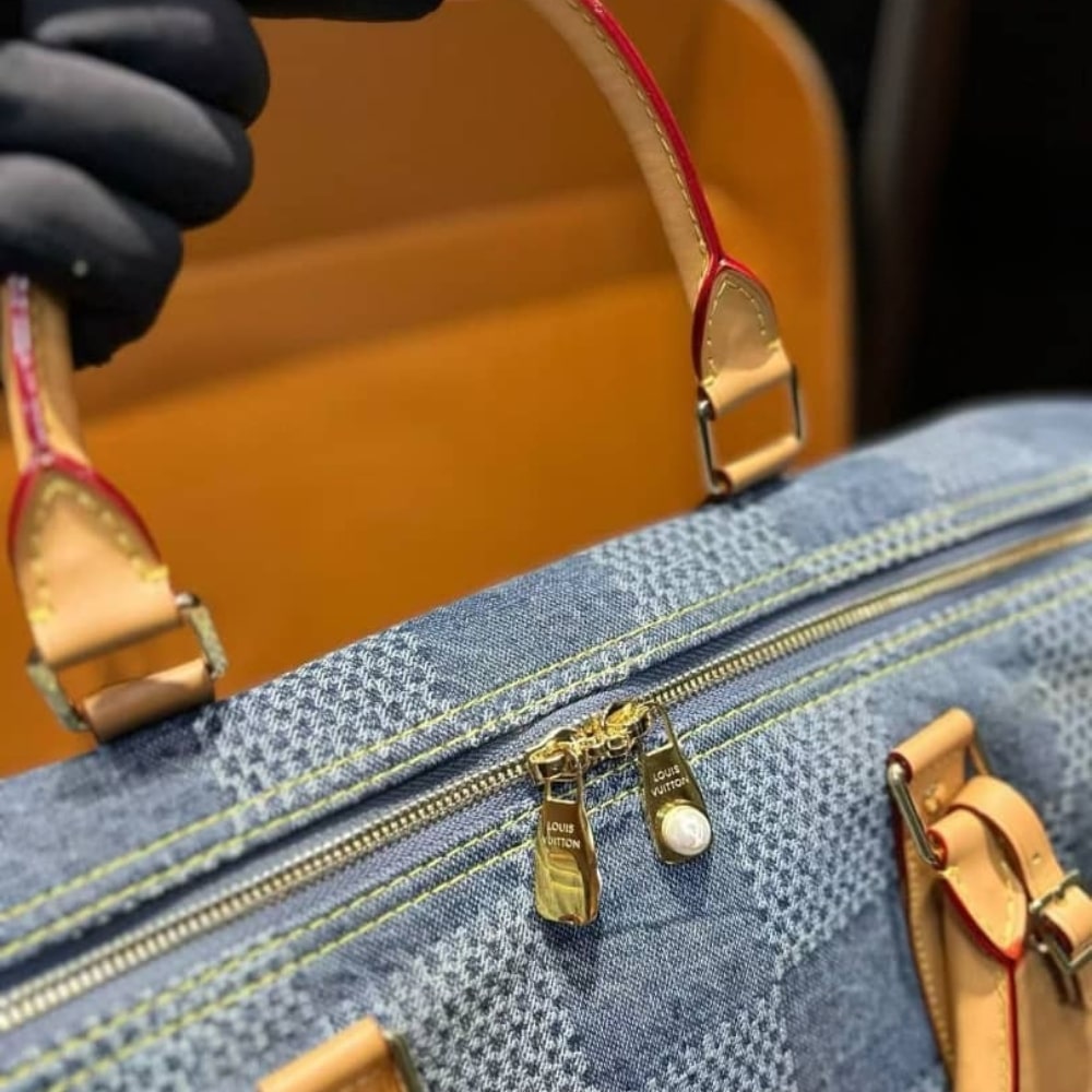 Louis Vuitton Keepall Bandoulière Denim Other Blue 45Cm N40739