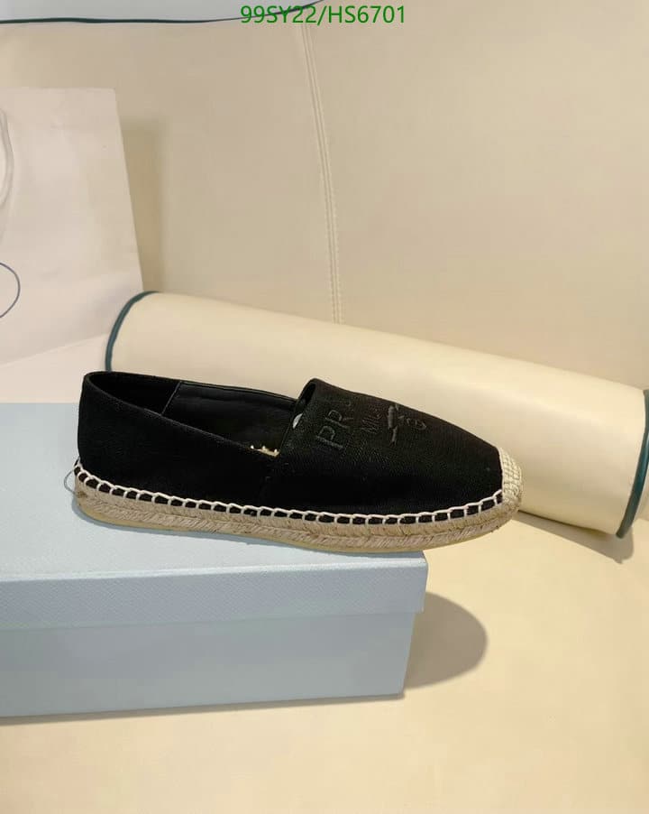 Prada Linen Espadrilles Black