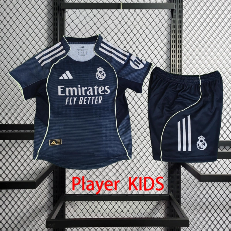 Player 2025-26 Real Madrid Away Kids football jersey Player KIDS