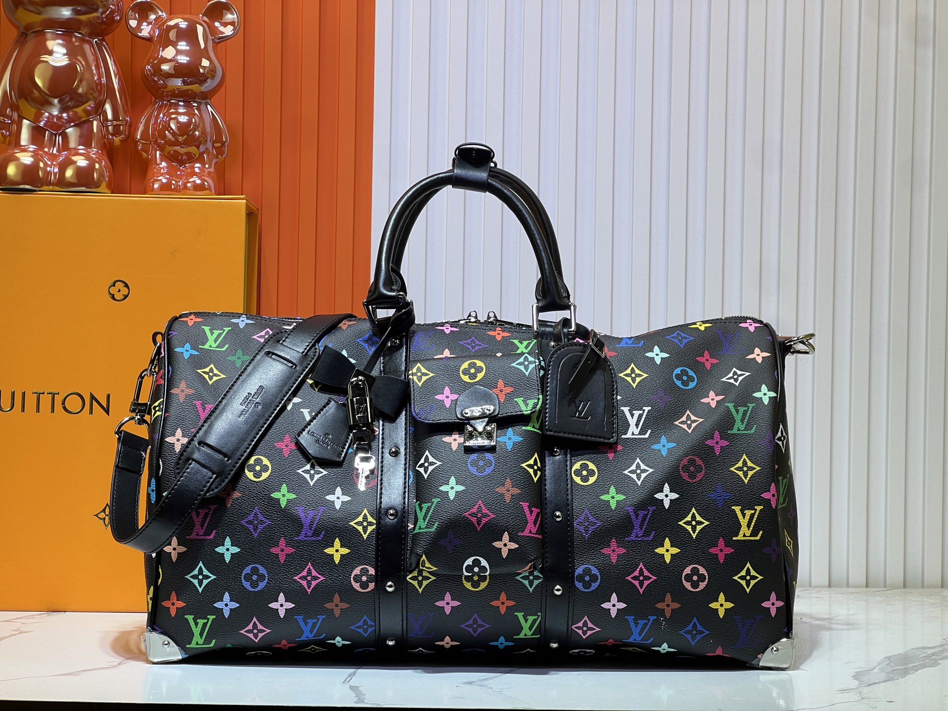 LV x TM KEEPALL BANDOULIÈRE 45