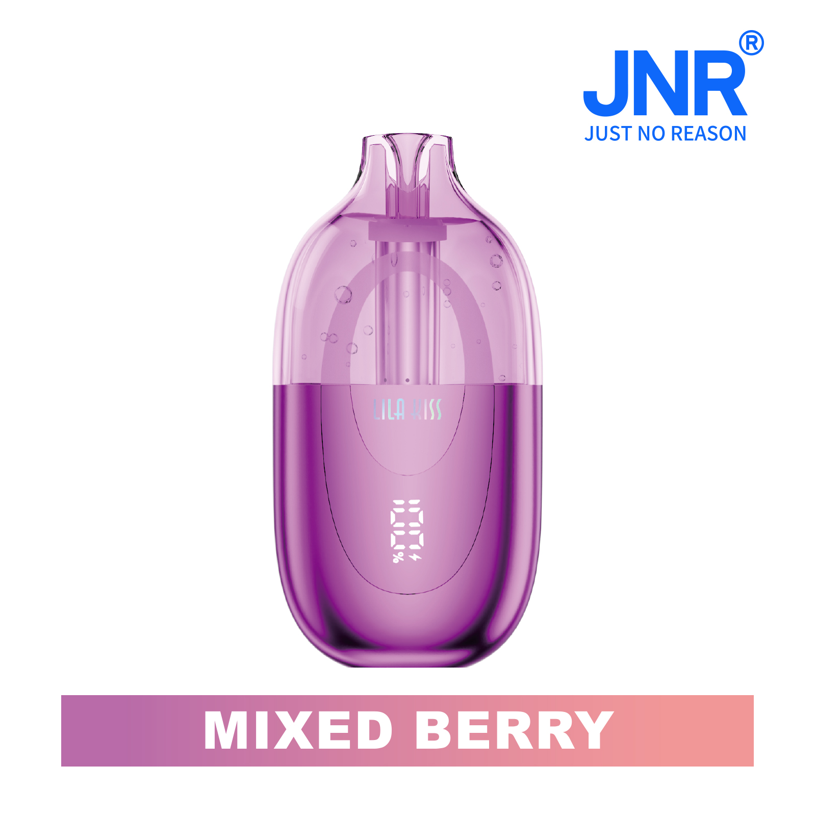 ?NEW?JNR Lila Kiss 60K  Puffs Prefilled Vape |  Rechargeable Transparent Pod Tank