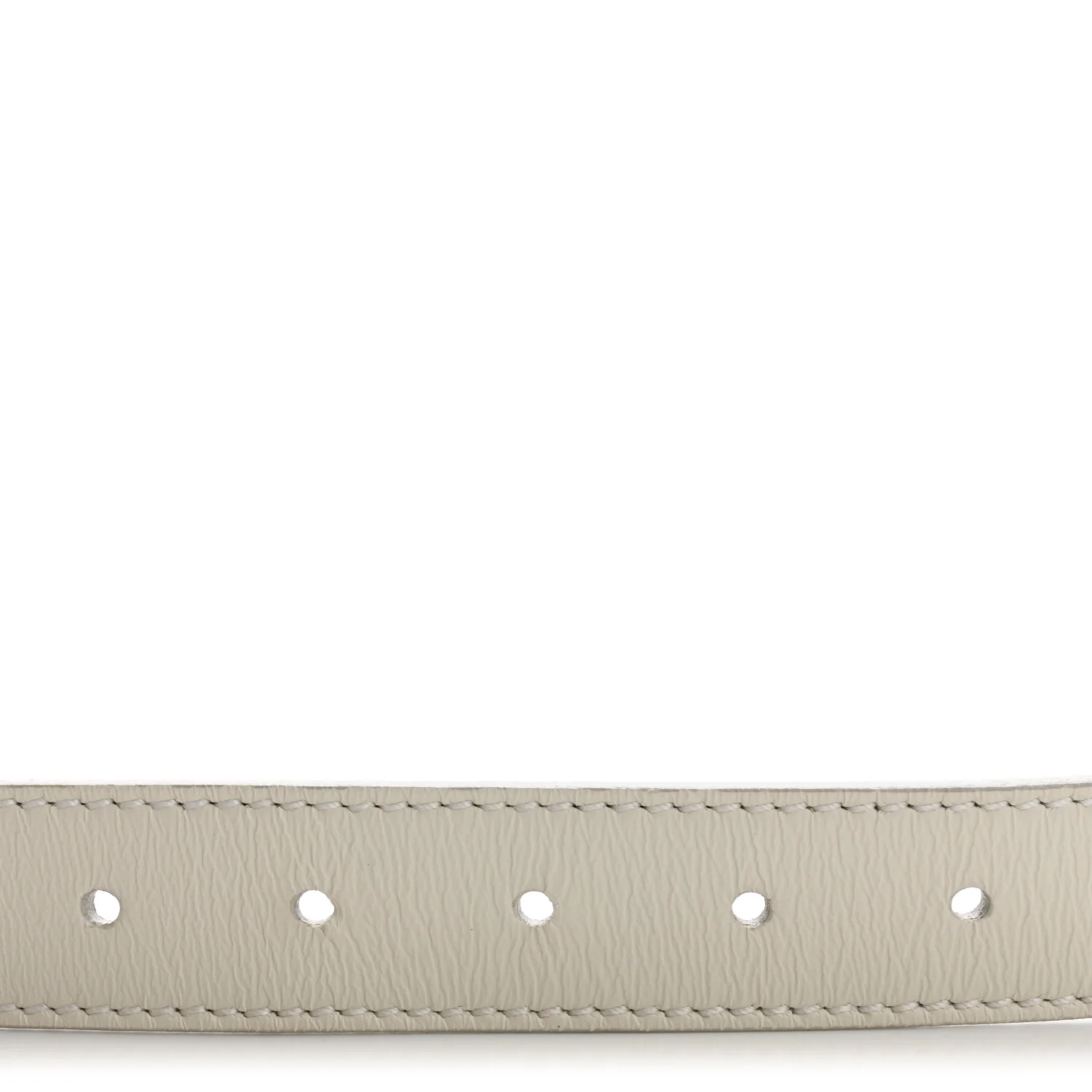 Calfskin Enamel  FF Belt 85 34  White