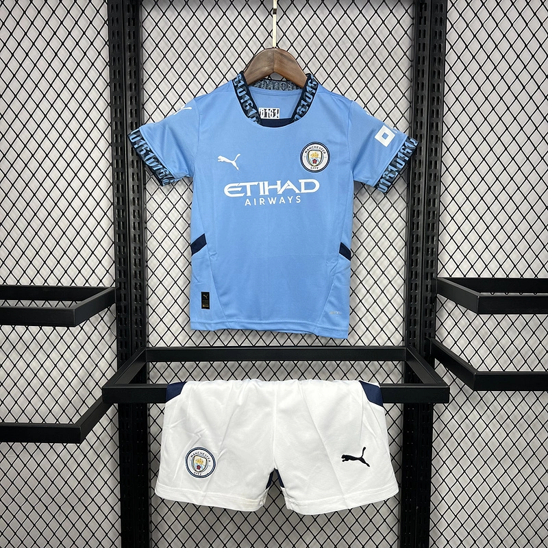 2024-25 Manchester City Home KIDS Football jersey