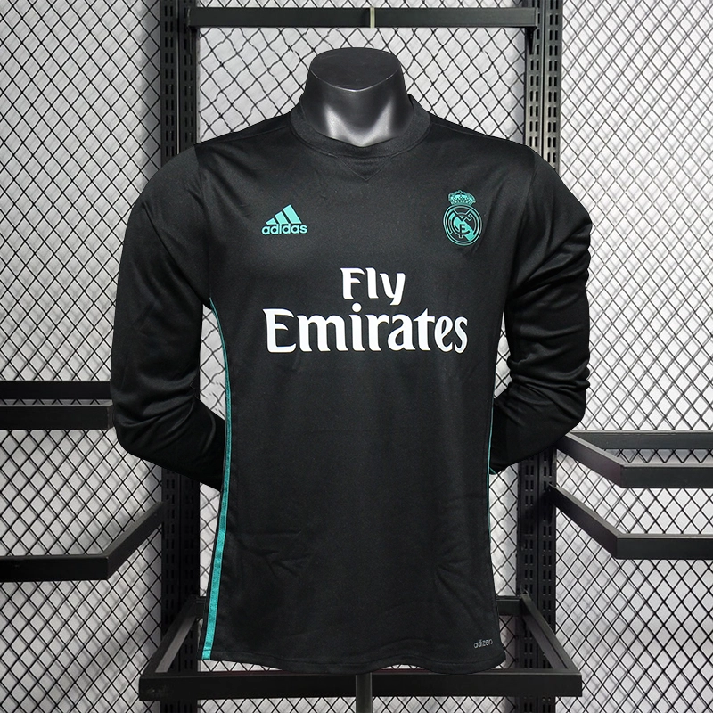 Retro Player 2017-18 Real Madrid away Long Sleeve Football jersey retro