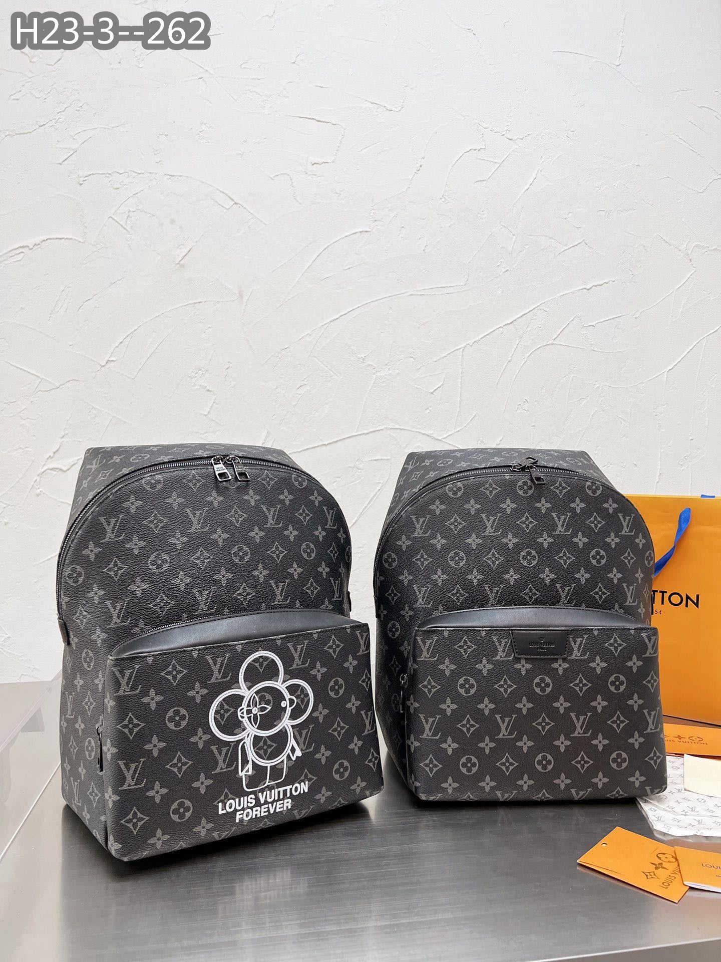 Louis Vuitton Discovery Backpack Monogram Eclipse Pm Black 37Cm M43186