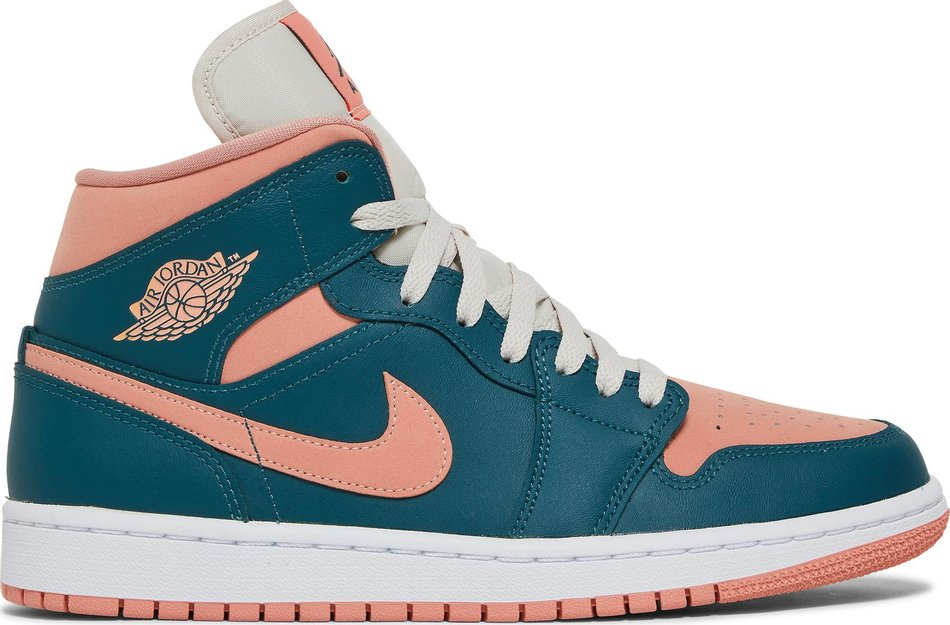 Wmns Air Jordan 1 Mid Dark Teal Green BQ6472-308