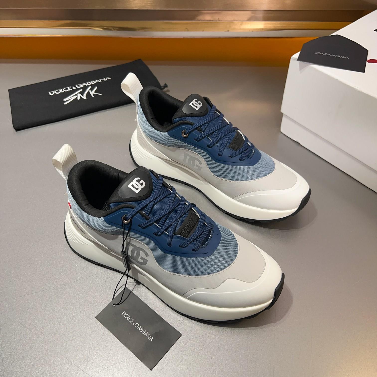 DOLCE & GABBANA Mixed-material sneakers