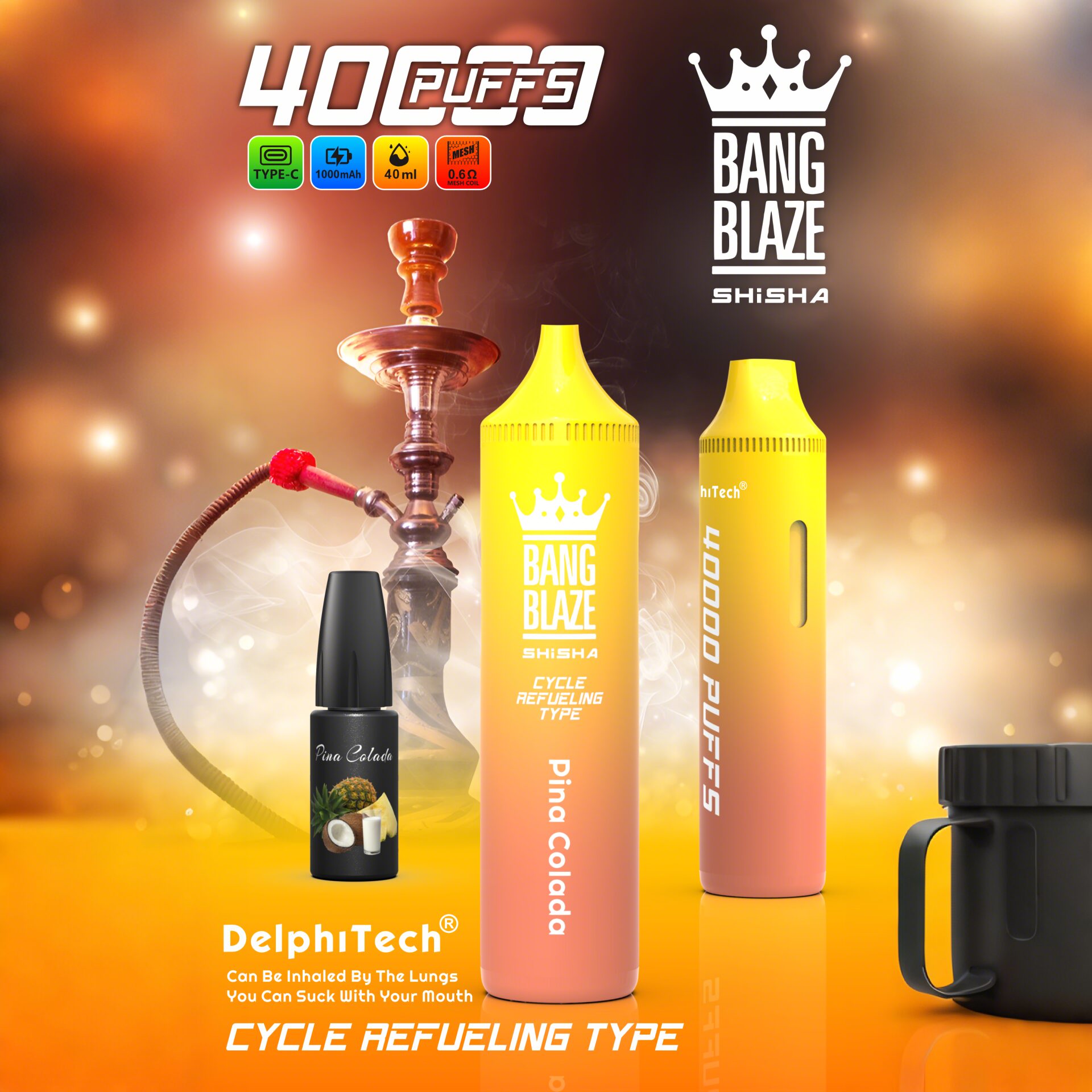 Bang Blaze 40K Riginal Refillable Oil Vape(3 pieces)