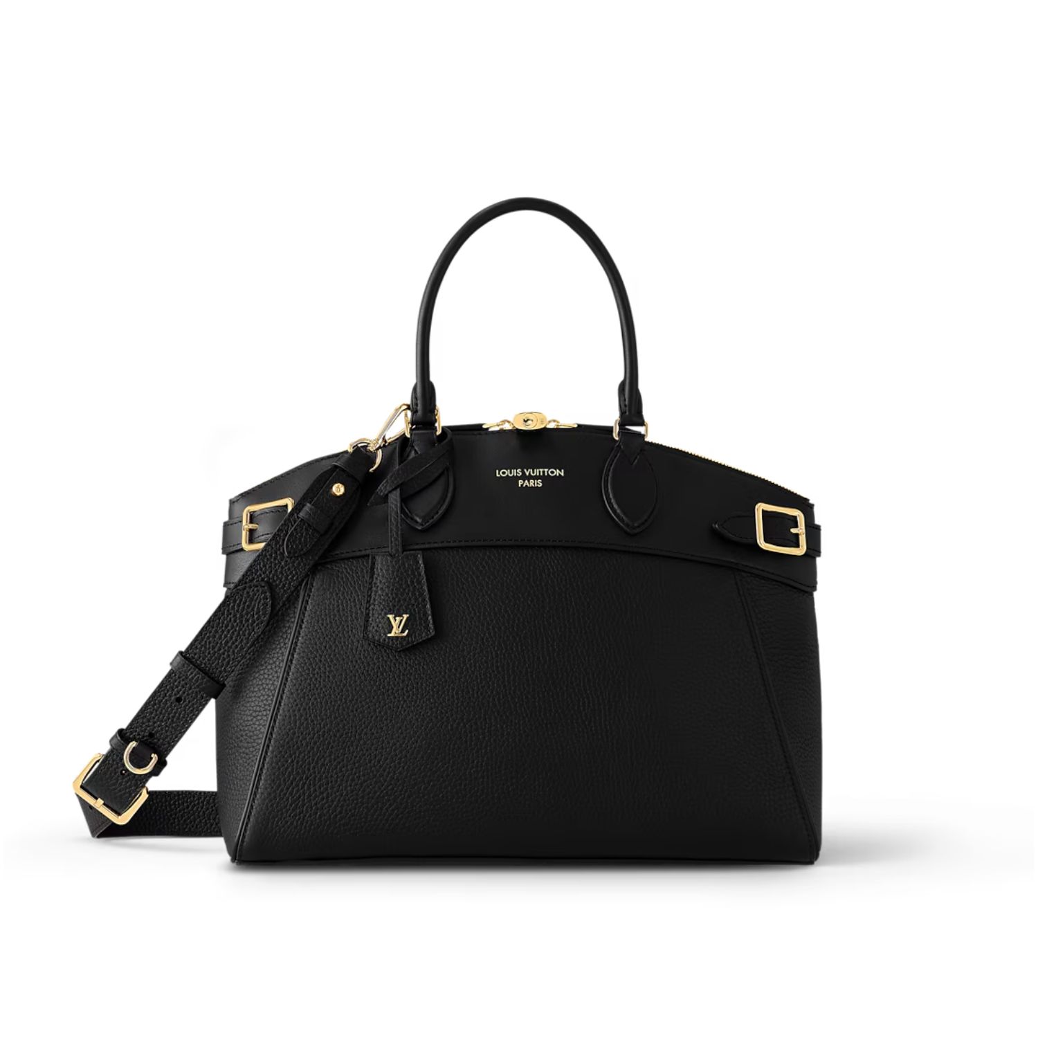 Louis Vuitton Lock It Vendôme Mm High End Leather Black 36cm M22914