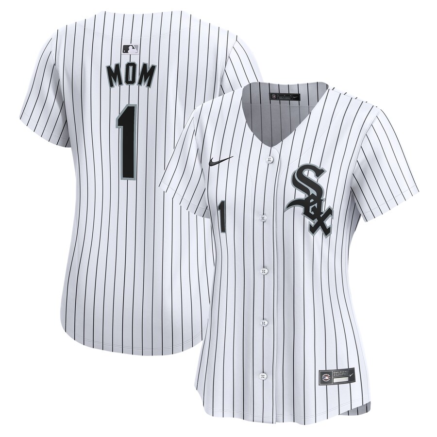 Chicago White Sox Women's #1 Mom Home Limited Jersey White