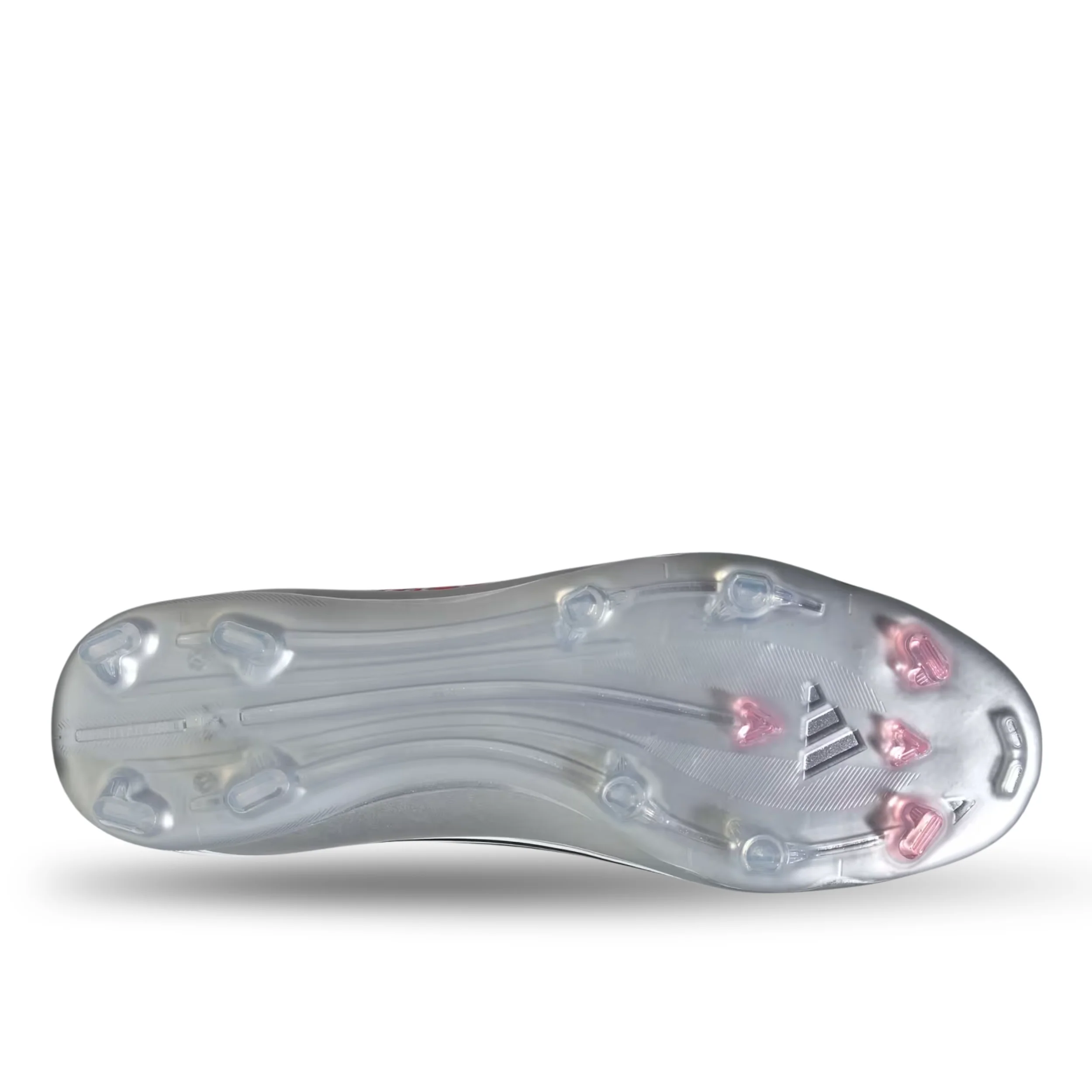 adidas F50 Messi League FG/MG Soccer Cleats (White/Lucid Red/Silver Metallic)