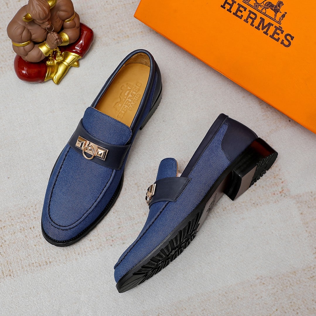 Hermes Blaise Loafer Blue
