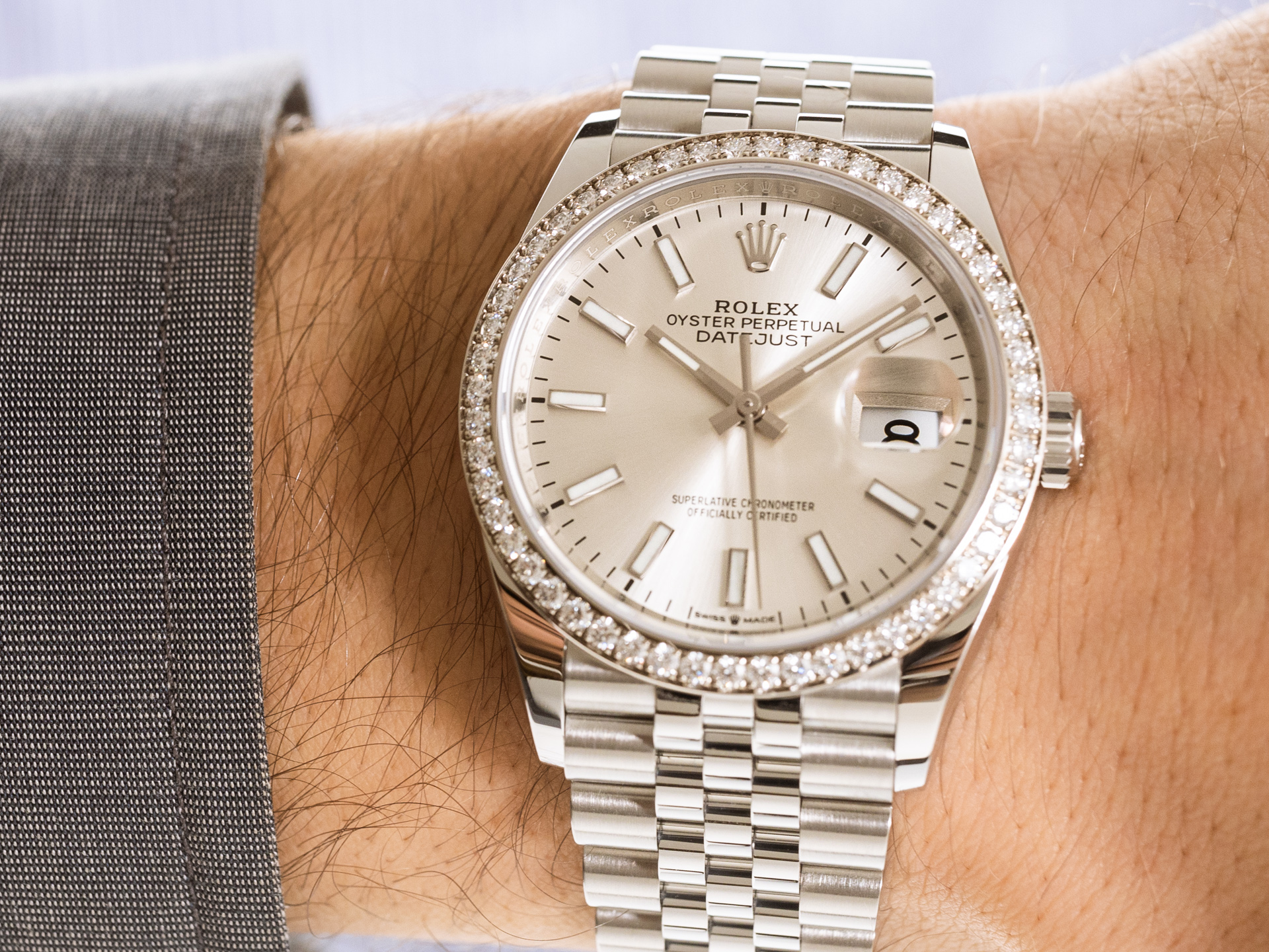 [Superclone] Rolex Datejust 36mm Silver Dial Jubilee 126284RBR