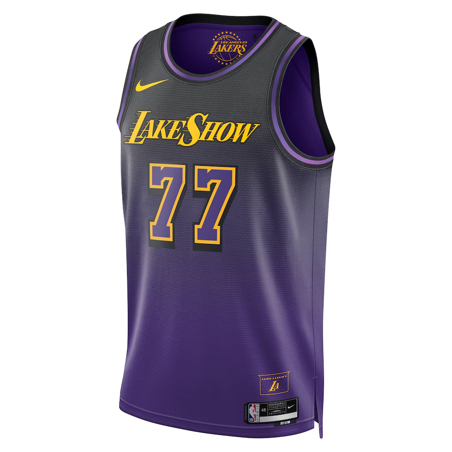 Los Angeles Lakers Nike City Edition Swingman Jersey 2024 - Purple - Luka Dončić - Unisex
