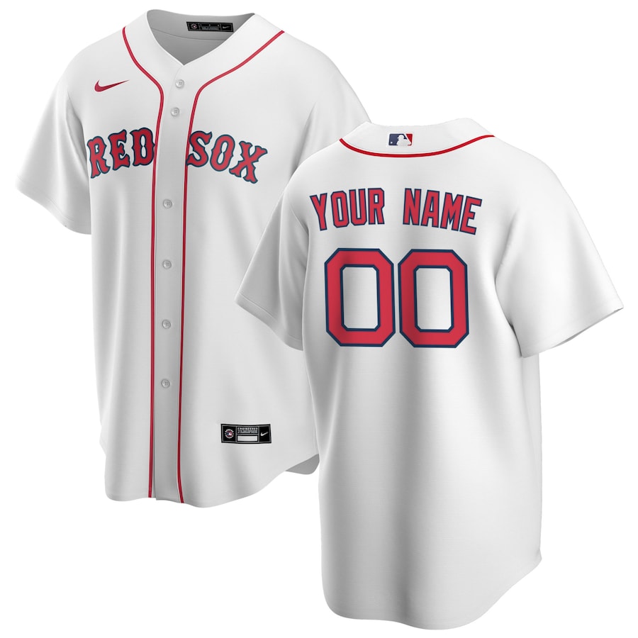 Boston Red Sox Home Custom Jersey White